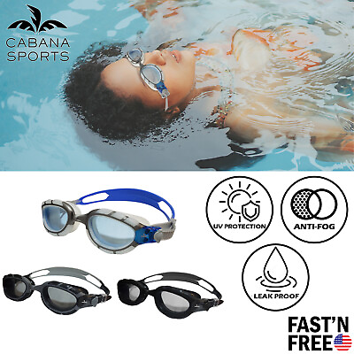 #ad Swimming Goggles Comfortable Adult Anti Fog UV Protection Swim Glasses