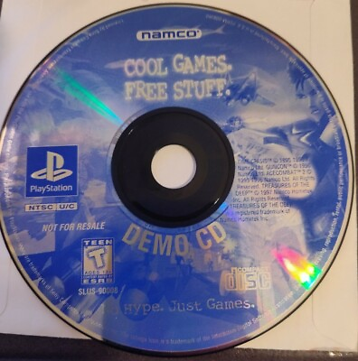 Namco Demo CD PS1 Cool Games. Free Stuff. Tested working