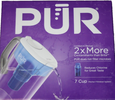 #ad PUR 7 Cup water Pitcher Filtration system 1 Filter PPT700W NIB