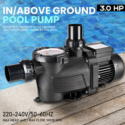 #ad #ad 3.0HP Standard Pool Pump Kit Commercial Pool Pump 2quot;thread NPT for Hayward W UL