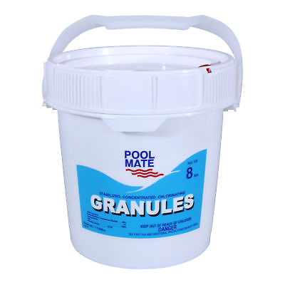 #ad Pool Mate Chlorinating Granules Swimming Pool Sanitizing Chemical 8 Lbs.