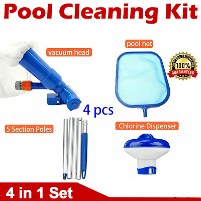 #ad US Choice Swimming Pool Vacuum Head Pole Cleaner Cleaning Kit Accessories Tool