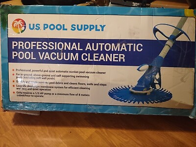 Pro Automatic Swimming Pool Vacuum Cleaner Powerful Water Suction Removes Debris