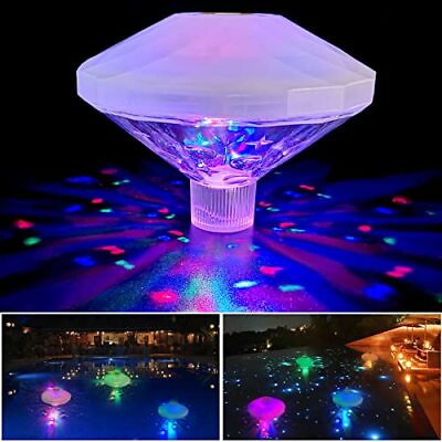 #ad Swimming Pool Lights LED Color Changing Swimming Pool Floating Light IP68 W...