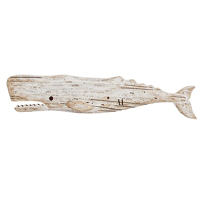 #ad Wooden Whale Wall Decor Rustic Wood Whale Statue Wooden Wall Hanging Whale Fi...