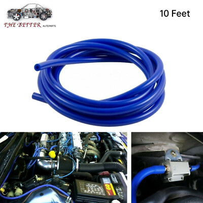 #ad 10 Feet Blue ID:5 32quot; 4mm Fuel Air Silicone Vacuum Hose Line Tube Pipe