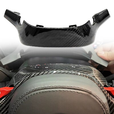 #ad #ad 100% Real Carbon Fiber Steering Wheel Above Cover For BMW M3 M4 M5 M8 2017 2023