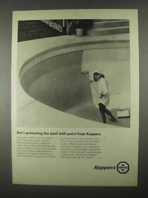 #ad 1967 Koppers Ramuc Enamel Pool Paint Ad Protecting
