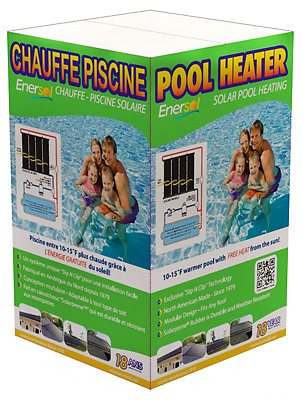 #ad Enersol 1#x27; x 10#x27; Above Ground amp; In Ground Swimming Pool Solar Heater w Hardware