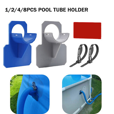#ad 1 2 4 8PCS Swimming Pool Pipe Holder for Above Ground Pipe Hose Pool Accessories