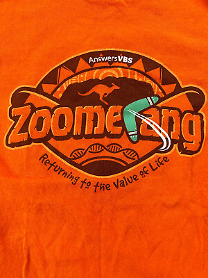 #ad Zoomerang Returning To The Value Of Life Orange T shirt Size M Delta Pro Weight