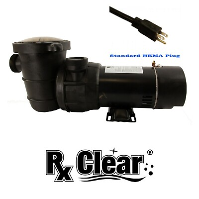 #ad Rx Clear Above Ground Dual Speed Extreme Force Pump For Swimming Pool w Cord