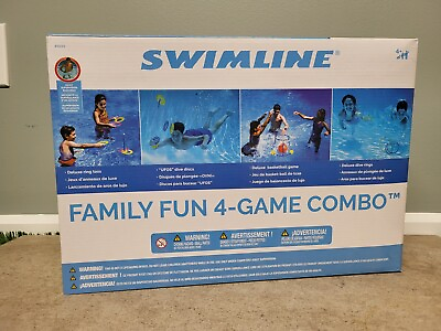 #ad SWIMLINE Family Fun 4 Game Combo SWL901100 Pool Games and Toys