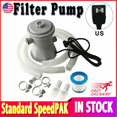 Electric Swimming Pool Filter Pump Water Cleaning Above Ground Pool US UK EU