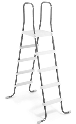 #ad Intex 28059E 52 inch Above Ground Pool Double Sided Ladder open Box