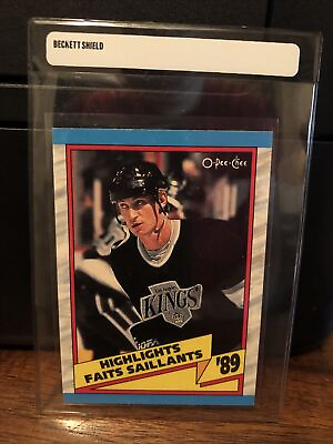 #ad 1989 90 O Pee Chee OPC Wayne Gretzky Hockey Card #325 NM MT FREE SHIPPING