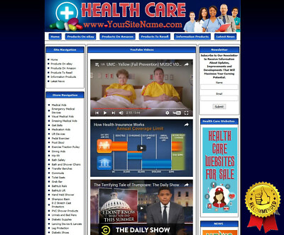 HEALTH CARE STORE Complete Turnkey Website Amazon Store Google Affiliate Money