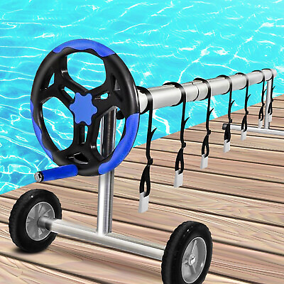 #ad #ad In Ground Swimming Pool Solar Cover Blanket Reel Up to 20#x27; Wide with Hand Crank