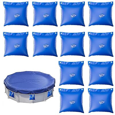 #ad #ad Swimming Pool Cover Hanging Bag 12 Pcs Water Bags for Pool PVC Pool Cover Wei...