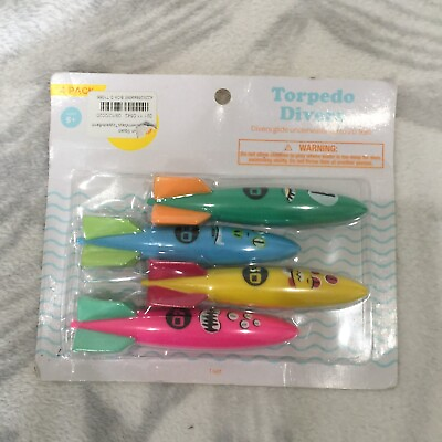 #ad SWIMMING POOL TOYS SUN SQUAD TORPEDO DIVERS 3 PACK Play For the Pool Bath New