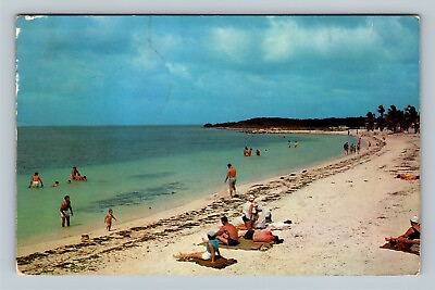 #ad #ad Bahia Honda Key State Park Beach Swimming Florida c1958 Vintage Postcard