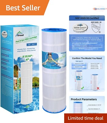 #ad High Efficiency Pool Filter Easy to Clean L x OD: 28 3 16quot; x 8 15 16quot;
