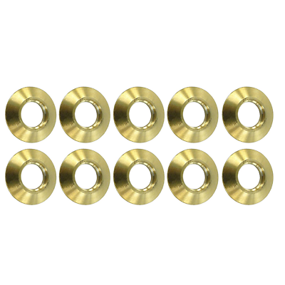 Brass Pool Cover Collar for Pool Cover Anchor 10 Pack