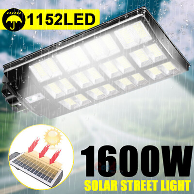 Commercial 990000000000LM 1600W Solar Street Light IP67 Dusk Dawn Road LampPole