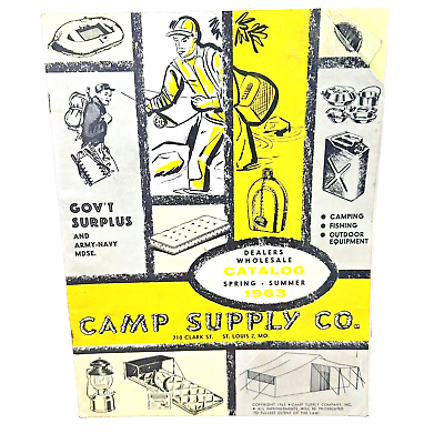 #ad Vintage 1963 Camp Supply Co Catalog Fishing Boating Camping Swimming Supplies
