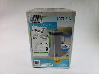 #ad INTEX C1000 Krystal Clear Cartridge Filter Pump for Above Ground Pools: 1000 GPH