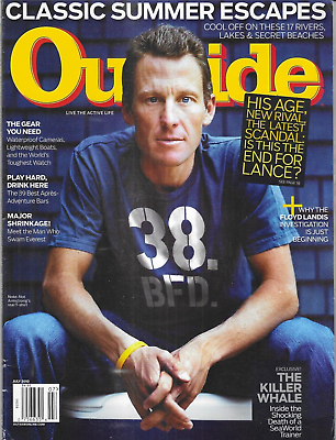 #ad Outside Magazine Lance Armstrong Classic Summer Escapes Killer Whale 2010