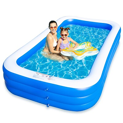 #ad Sumbee Inflatable Swimming Kiddie Pool for Adults Kids Ages 6 12 Size 120quot; X...