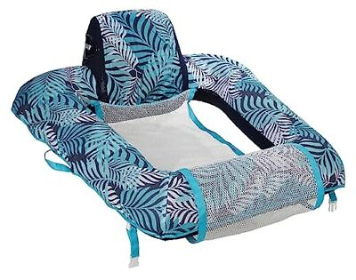 #ad Aqua Pool Chair Float for Adults – Zero Gravity Zero G Pool Chair Blue Fern