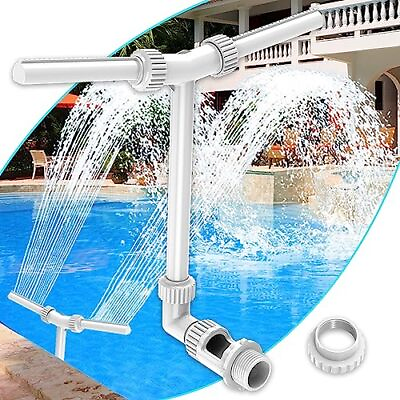 #ad Pool Fountain Dual Spray Swimming Pool Accessories for Above Ground Inground...