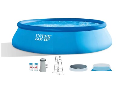 Intex 26167EH 15ft x 48in Easy Set Inflatable Above Ground Swimming Pool w Pump
