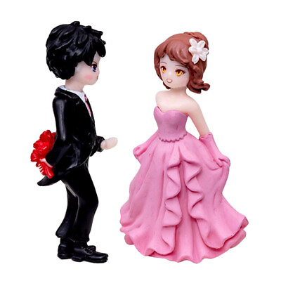#ad Wedding Couple Figurine Romantic Wedding Bride Groom Statue Wedding Cake Decor