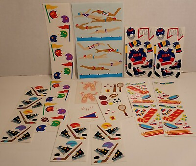 Mrs Grossmans Stickers Sports Lot Hockey Football Winter Swimming Athletic