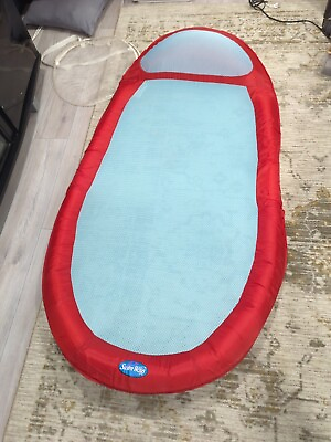 #ad SwimWays Spring Float Inflatable Pool Lounge for Ages 15 Red