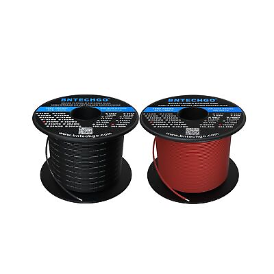 #ad BNTECHGO 20 Gauge Silicone Wire Spool Red and Black Each 1000ft Flexible 20 A...