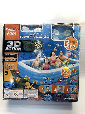 #ad #ad Summer Waves Family Pool 3D Action PolyGroup Brand New in Box Sealed