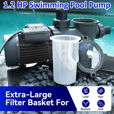 #ad 1.2HP Swimming Pool Pump In Above Ground High Efficiency and Low Noise Pool Pump