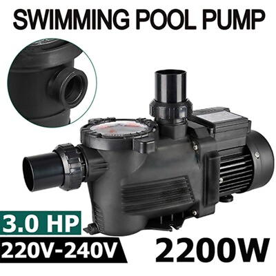 #ad Swimming Pool Pump 2900 RPM Single Speed In Ground1.2 3HP 60mm Plumbing Ports