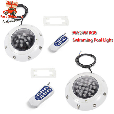 #ad Swimming Pool Lamp RGB LED Underwater Light Waterproof Spa Lights Remote Control