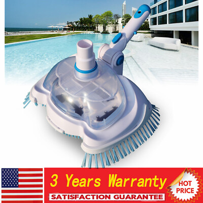 #ad Swimming Pool Vacuum Brush Suction Head Cleaner Manual Cleaning Portable Tool
