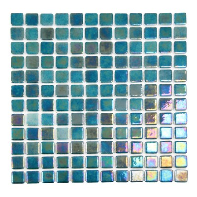#ad Glass Swimming Pool Tile Sea Pearl Square Shower Backsplash Meridian Blue Green