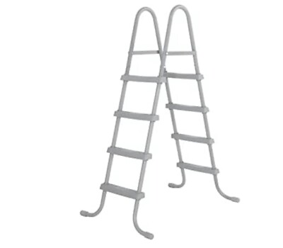Intex Above Ground Steel Frame Pool Ladder 48 Inch 4 Step Wall Ladder