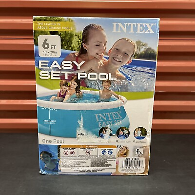 #ad Intex 6ft x 20in Easy Set Inflatable Outdoor Kids Swimming Pool