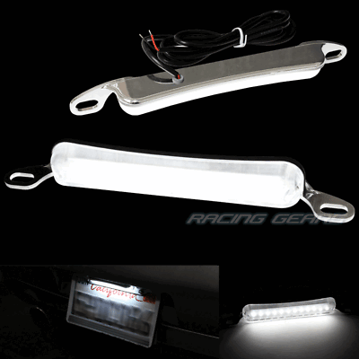 6000K Xenon White 12 LED SMD Bolt On Car License Plate Light Lamp Universal
