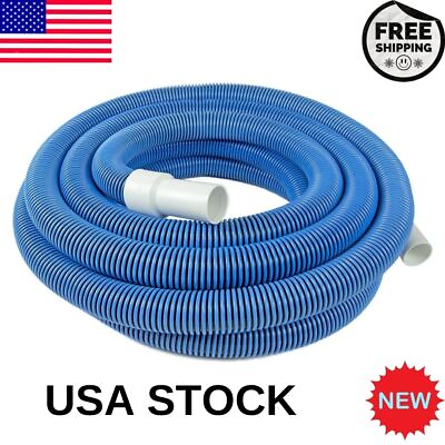 #ad Durable In Ground Pool Vacuum Hose with Swivel Cuff 30ft 1 1 2 Diameter