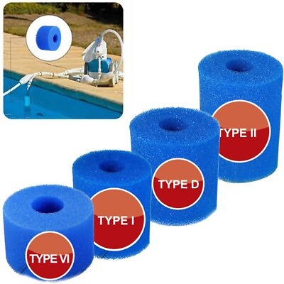 #ad Washable Reusable Swimming Pool Filter Foam Sponge Fits For Intex Type IIIVID